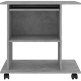  Stol za računalo siva boja betona 80x50x75 cm konstruirano drvo | Eponuda.ba