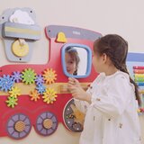 Viga drvena senzorna i manipulativna ploča za edu vlak | shoptok.hr