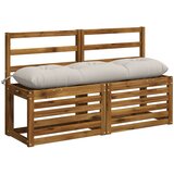  Jastučić za klupu VIANEN 100% poliester Bijela 130 x 30 x 12 cm | shoptok.hr