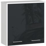 AKORD VISIČNA OMARA 60 cm FIN 2D BELO / GRAFITNO SJAJNO, (21714013) | Shoptok.si