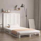  Zidno uzglavlje bijelo 106x3x91 5 cm od masivne borovine | shoptok.hr