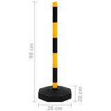  Set stupova s lancima 10 m plastični lanac | shoptok.hr