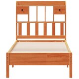 Krevet s regalom za knjige bez madraca 100 x 200 cm od borovine | shoptok.hr