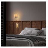 Opviq vall lamp zidna zlatno - braon lampa lumora 15334 | ePonuda.com