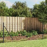 vidaXL Mrežna ograja s prirobnico antracit 1x25 m Cene