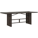  The living store vrtna miza s stekleno ploščo rjava 190x80x74 cm poli ratan - vrtna miza, (21447178) | Shoptok.si