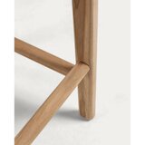 Kave Home Kožna barska stolica u prirodnoj boji (visine sjedala 67 cm) Calixta – | shoptok.hr