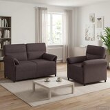  Set sofe 2 kom. Tamno smeđa Tkanina | shoptok.hr