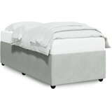 vidaXL Posteljni okvir svetlo siv 90x190 cm žamet | Shoptok.si