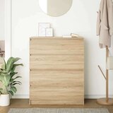 vidaXL Komoda boja hrasta sonome 80x35x99 cm konstruirano drvo | shoptok.hr