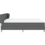 vidaXL Box Spring Postelja z Vzmetnico - Temno Siva, 180x200 cm, Tkanina | Shoptok.si