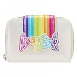 lisa frank rainbow logo zip around wallet