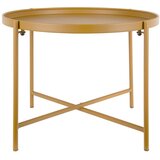 Leitmotiv Oker žuti metalni okrugao stolić za kavu ø 50 cm Meseta – | shoptok.hr