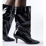Gemre Black low-heeled boots Clinton Cene