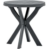 Bistro stol antracit Ø 70 cm plastični | shoptok.hr
