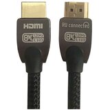 X Wave HDMI 2.1 1,5m pc 8K 60Hz bakarni pleteni kabl sa pozlacenim/cink konektorima Cene