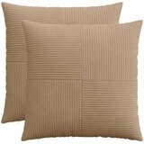 Presvlaka za jastuk 2 pcs ALMELO Smeđa 55 x 55 cm Kord | shoptok.hr