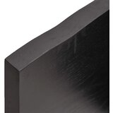  Kupaonska radna ploča tamnosmeđa 140x50x(2-4) cm tretirano drvo | shoptok.hr