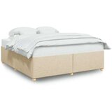 vidaXL Okvir za krevet bez madraca krem 180 x 200 cm od tkanine | shoptok.hr