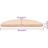 vidaXL Preproge za stopnice samolepilne 30 kosov rjave 56x17x3 cm | Shoptok.si