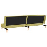  Raztegljiv kavč dvosed z blazinama zeleno blago, (21749654) | Shoptok.si