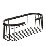 Zidna Polica Ovalna 12X11,5X30cm Aluminij, Crna