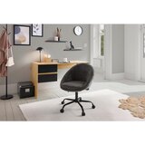 MID.YOU VRTLJIVI STOL kovina, tekstil siva, bela | Shoptok.si