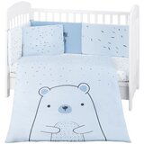 Kikka Boo posteljina sa ogradicom 6 pcs 60/120 Bear with Me blue ( KKB60115 ) | ePonuda.com
