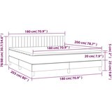  s oprugama i madracem plavi 180x200 cm od tkanine | shoptok.hr