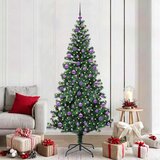  Umjetno predsvijetljeno božićno drvce Zelena 210 cm PVC i metal | shoptok.hr