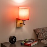  Brilagi - Zidna lampa NUBILA WOOD 1xE27/25W/230V hrast/crvena | Eponuda.com