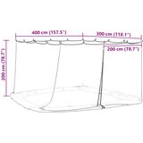  Mreža protiv komaraca za gazebo 220 mesh Bijela 4 x 3 x 2 cm | shoptok.hr