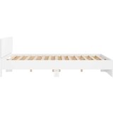  Okvir kreveta s uzglavljem bijeli 200 x 200 cm | shoptok.hr