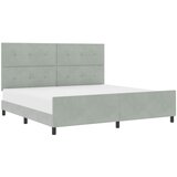  s opruga kutije Svjetlosiva 200 x 200 cm Baršun | shoptok.hr