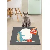  Cats Food Multicolor Cat Litter Mat