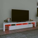 TV omarica z LED lučkami bela 230x36,5x40 cm, (20731051) | Shoptok.si