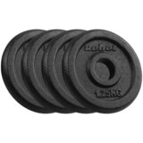 Rebel Active Liveni okrugli tegovi RBA-2126, Set 4x1.25 kg / 31 mm, Crni Cene