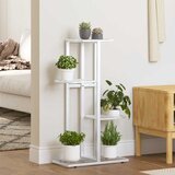  Stalak za cvijeće s 4 razine 43 x 22 x 76 cm bijeli metalni | shoptok.hr