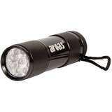 Arcas led mini džepna svjetiljka alu 9 led na baterije 65 g crna Cijene