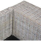 vidaXL trosjed od prirodnog ratana s jastucima sivi | shoptok.hr