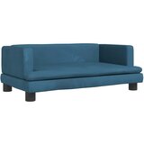  Krevet za pse plavi 80 x 45 x 30 cm baršunasti | shoptok.hr