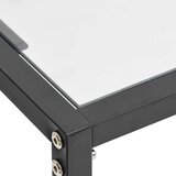 vidaXL Konzolna mizica prozorna 180x35x75,5 cm kaljeno steklo | Shoptok.si