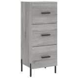  Visoka komoda siva sonome 34,5x34x180 cm od konstruiranog drva | shoptok.hr