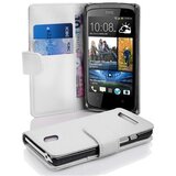 Cadorabo Ohišje, združljivo z HTC Desire 500 v snežno bela - Zaščitni ovitek iz teksturiranega umetnega usnja in žep za kartice, (20551065) | Shoptok.si