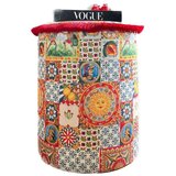 Woody Fashion jungle scar pouffe - multicolor multicolor pouffe Cene