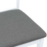 vidaXL Blagovaonske stolice s jastucima 2 kom. Bijela guma od punog | shoptok.hr