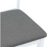 vidaXL Jedilni stoli z blazinami 2 kosa bele masivne lesene gume | Shoptok.si