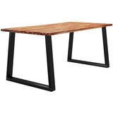  Blagovaonski stol sa živim rubom 180x90x75 cm od drva bagrema | shoptok.hr