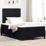  Krevet s opruga kutije s madracem Crna 120 x 200 cm tkanina | shoptok.hr