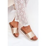 Boto Women's Cork Platform Slippers With Decorative Detail Gold Vessira | Shoptok.si